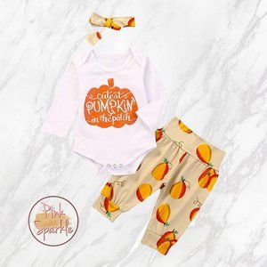 Girls 3 Piece Fall / Thanksgiving / Holiday Set